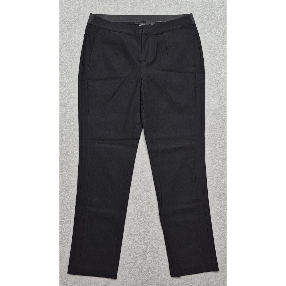 Simply Vera Vera Wang Womens 10 Curvy Dress Pants Black Pull On Bootcut Stretch